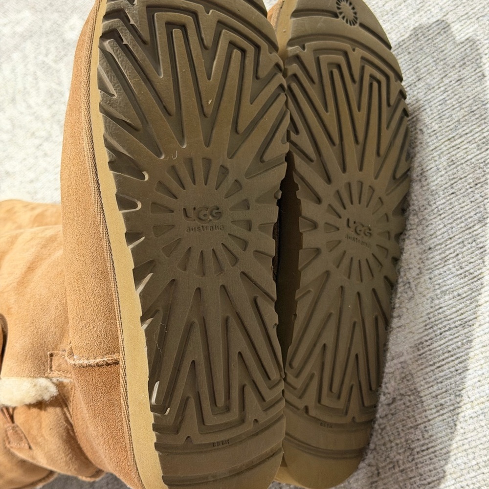 UGG Bailey Button Tan Shearling Button Boots Tall… - image 4